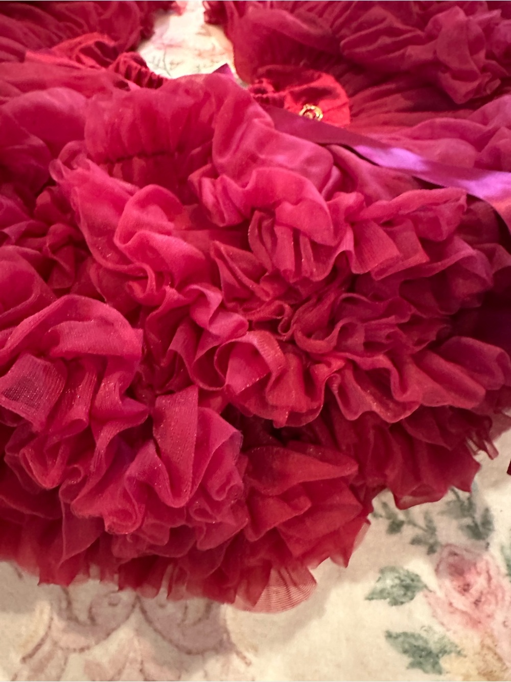 Raspberry Ruffle Pettiskirt / Tutu - Picture 3 of 5